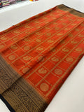 New collection in South Cotton Silk sarees for Varmahalaxmi with contrast matching blouse piece🌹-AU3