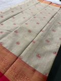 Tissue Kanchi Semi Silk Saree-JU8