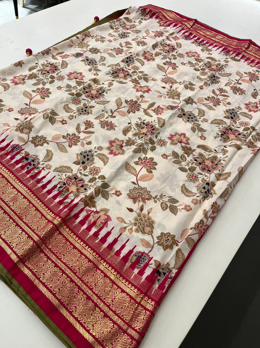 Crepe Chiffon Saree