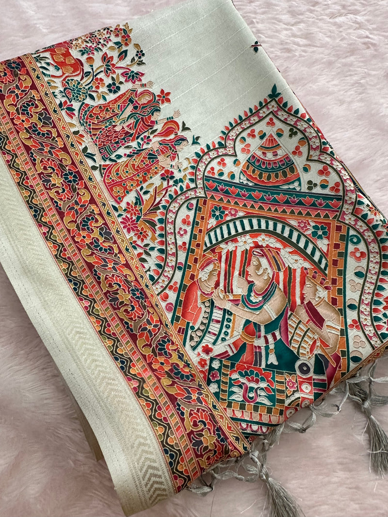 Kalamkari Tussar Fancy-M10