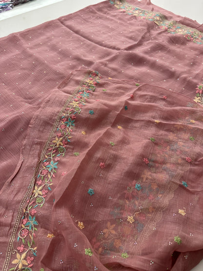 Organza Work Saree-M30