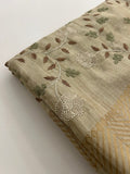 🌹Tussar Silk Sarees in Full Embroidery Work With Self Pattern Blouse 🌹
JU23