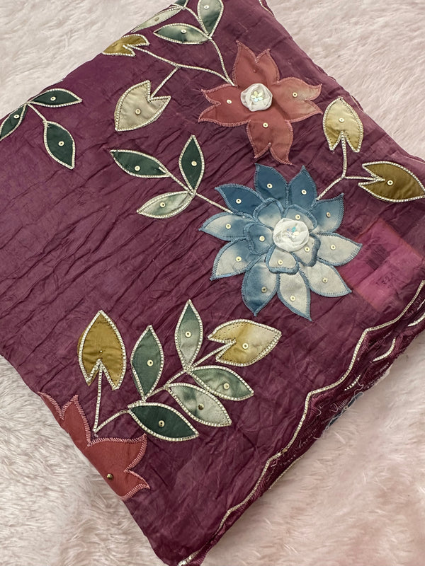 Designer Organza Saree-M16