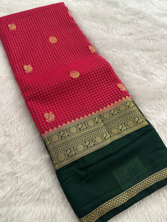 Premium Checks Crape-M13