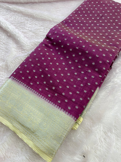 Madhubani silk contrast