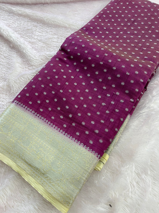 Madhubani silk contrast
