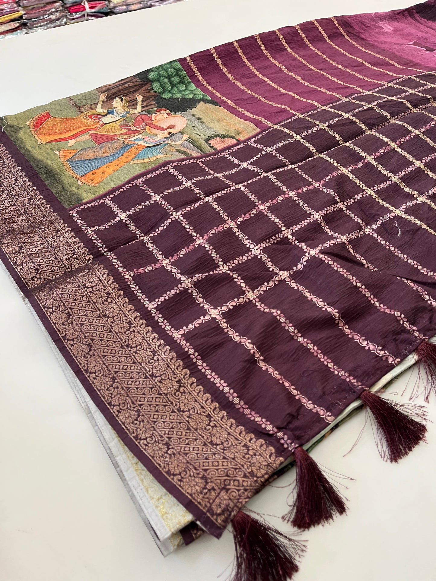 Crush Tussar  Designer