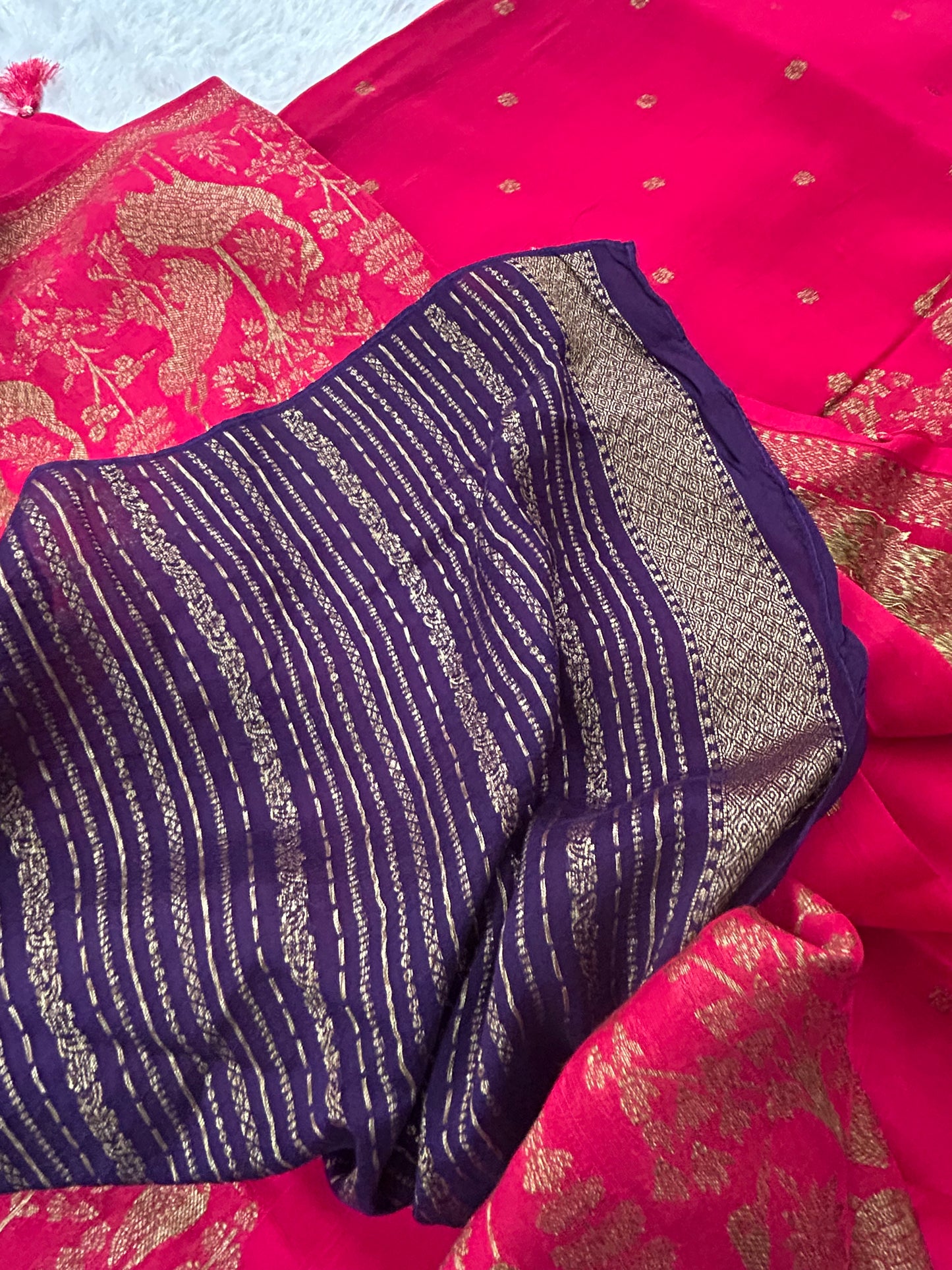 Premium Jute Tussar Fancy Saree-M14