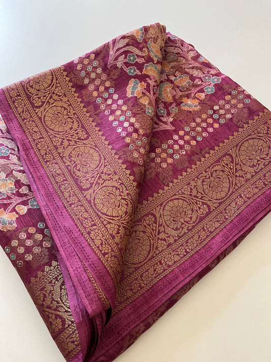 Tussar Printed Fancy