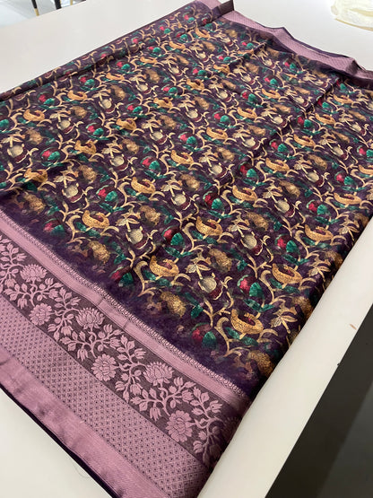 Premium printed Brosso Saree