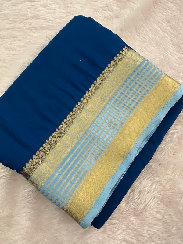 Semi Mysore Crape Fancy-JU4