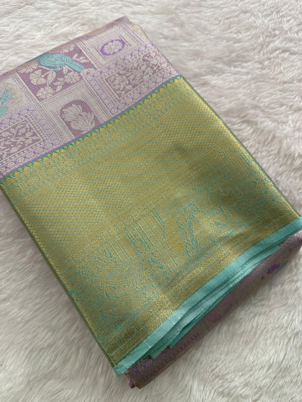 Tissue Kanchi Semi Silk Saree-JU8