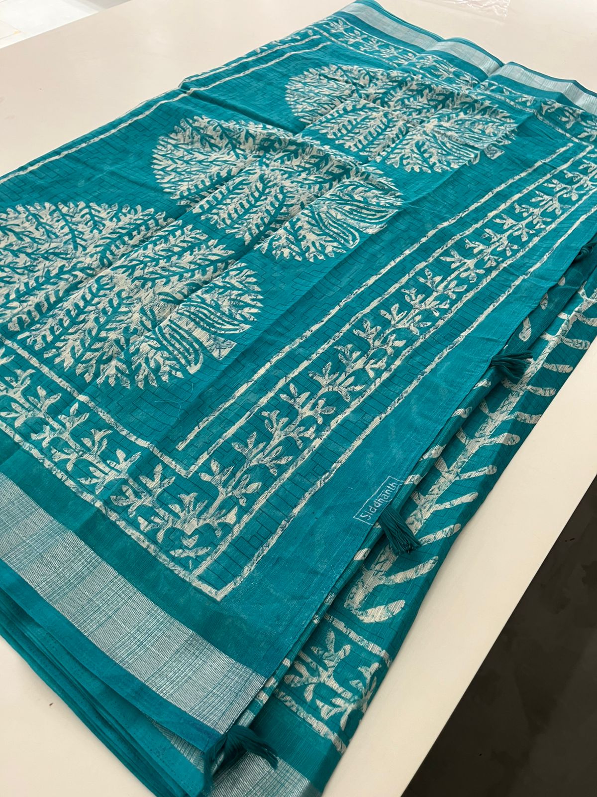 Batik Linen Saree
