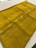 Cut Dana Work Border Chinnon Saree -AU6