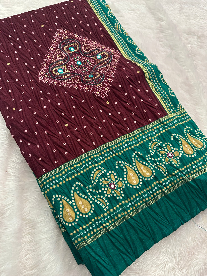 Crush Patola Fancy Saree-JU5