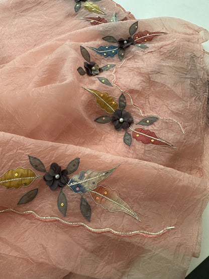 Organza Work Fancy Appliqué Work-M24