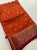 Viscose Banarasi saree-M27