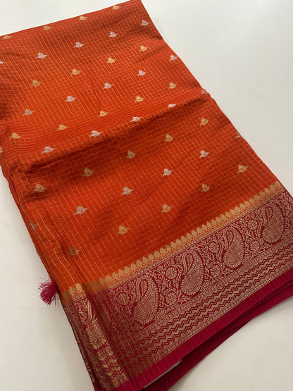 Viscose Banarasi saree-M27