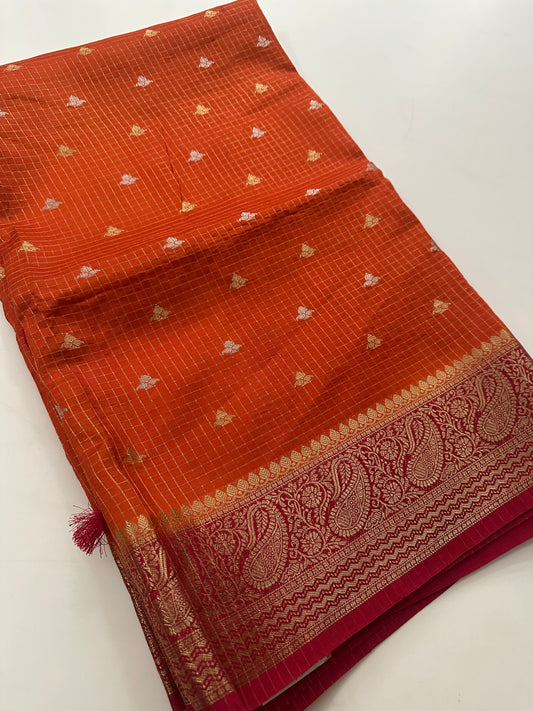 Viscose Banarasi saree-M27