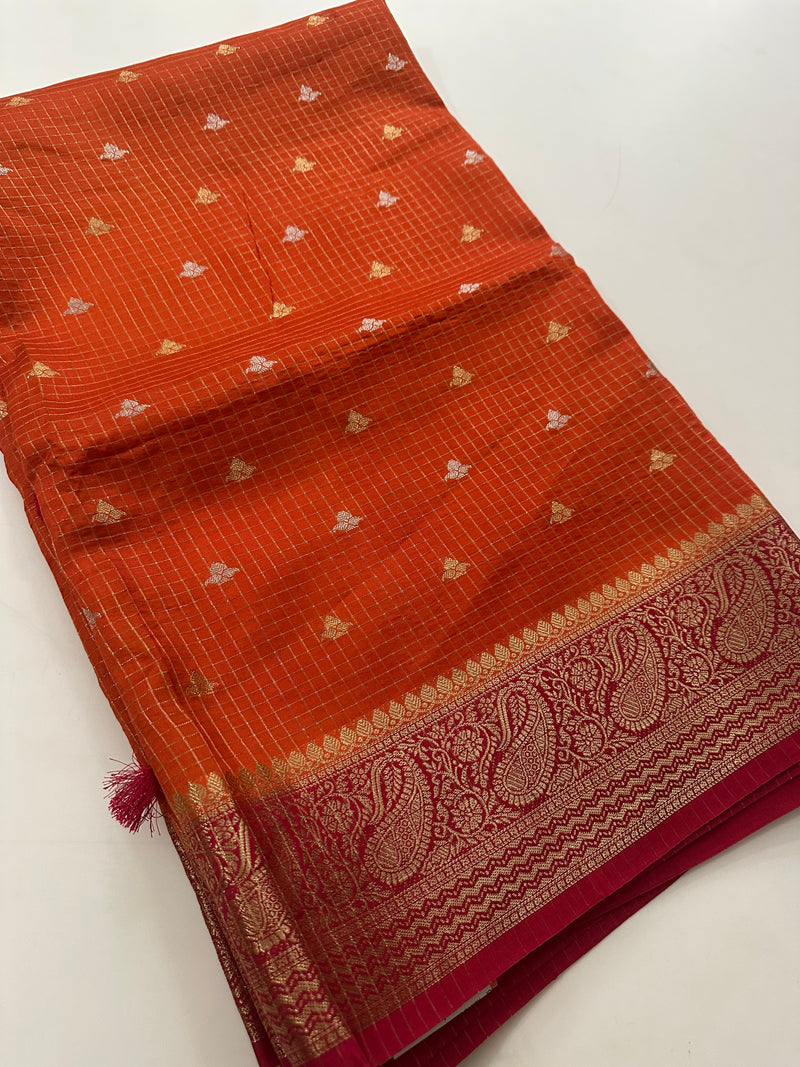 Viscose Banarasi saree-M27