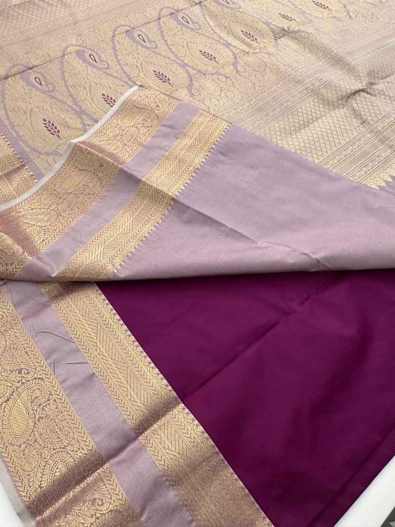 New collection in Kanchi Semi Silk sarees for Varmahalaxmi with contrast matching blouse piece-JU29