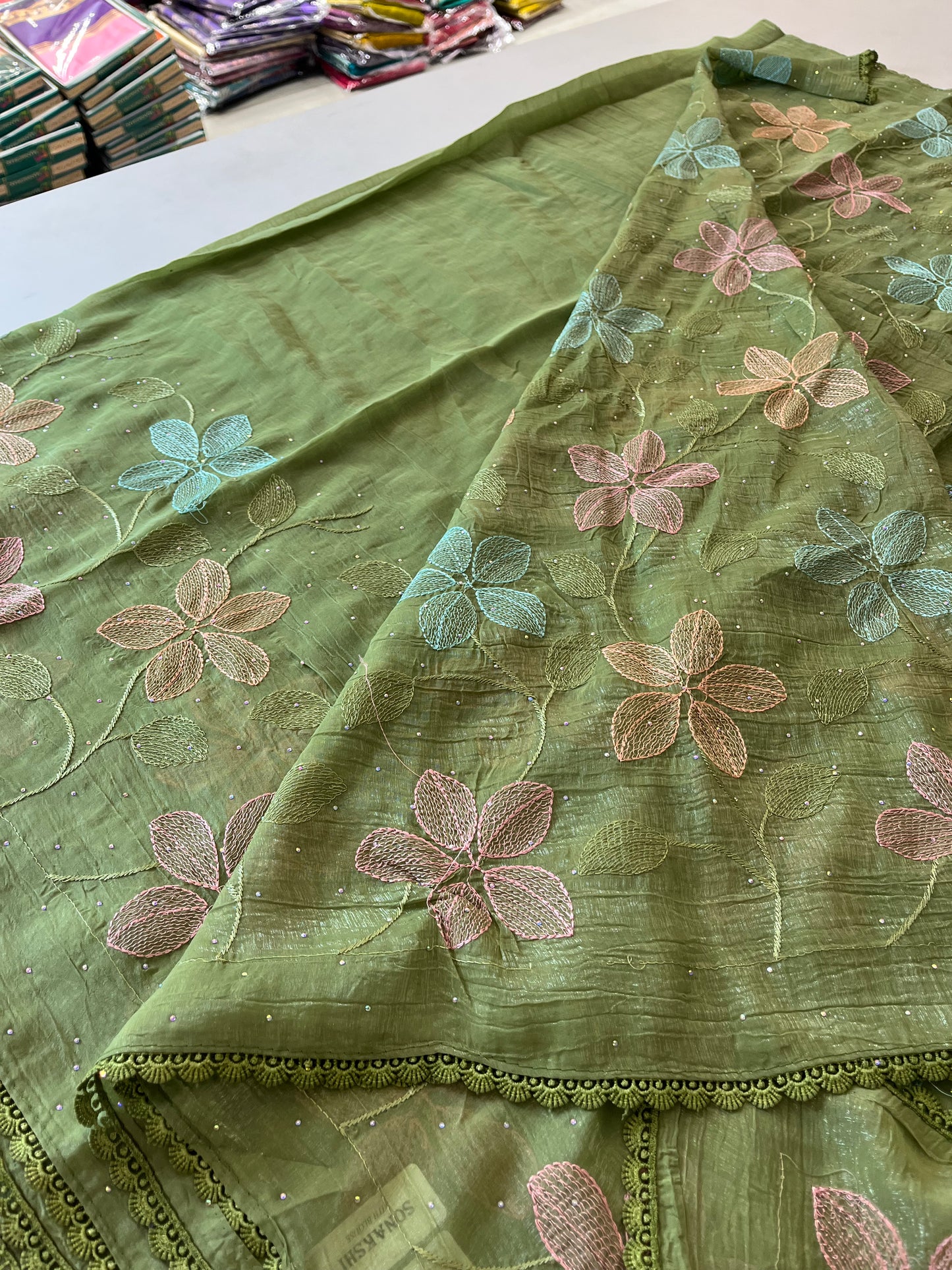 Soft Organza Saree-F4