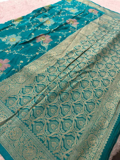 Banarasi Fancy Crape Saree -M19