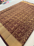 Kanchi Semi Silk Tissue Brocade-JU10