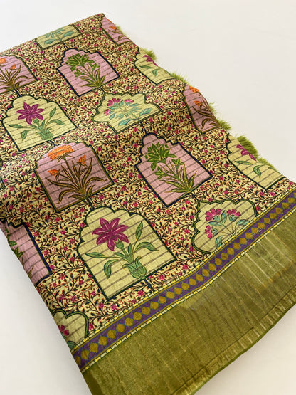 Crush Tussar Printed