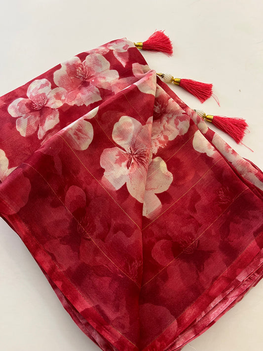 Floral chiffon