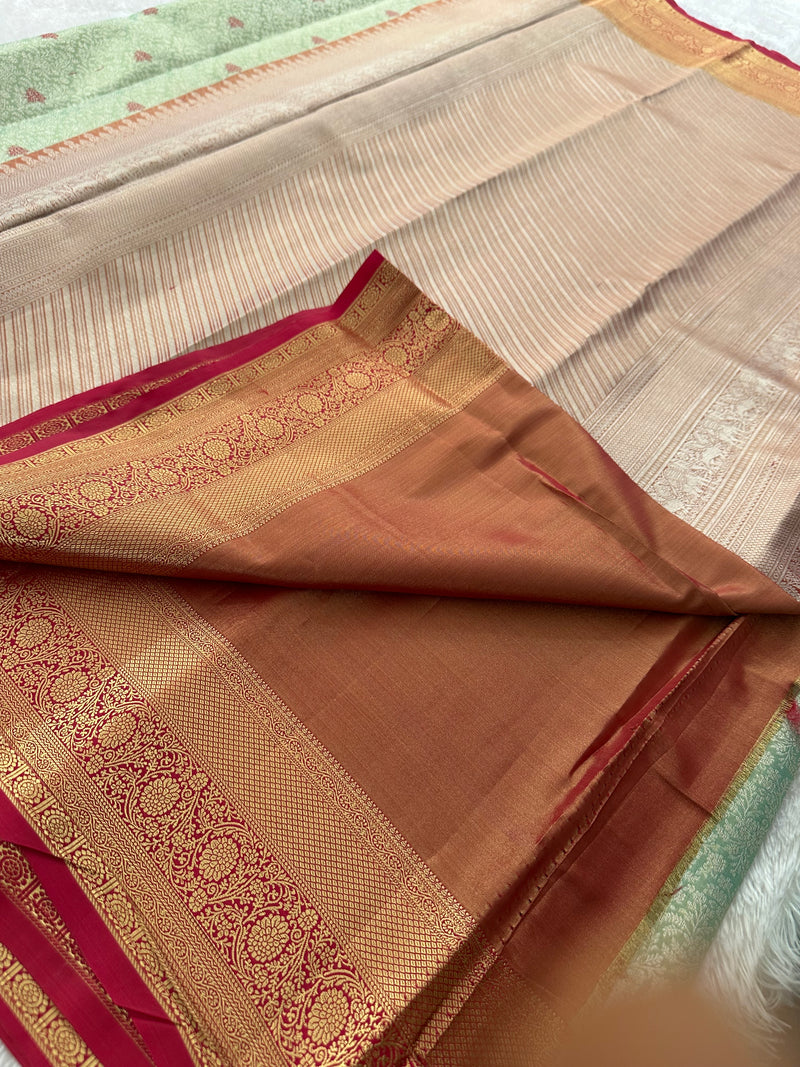 Tissue Kanchi Semi Silk Saree-JU8