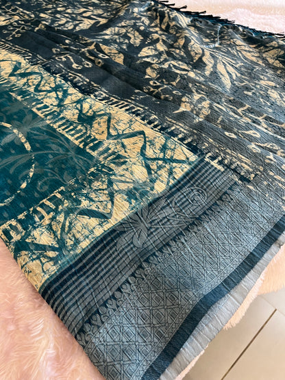 Printed Tussar Fancy