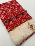 Patola Stone Work Fancy Saree-J30