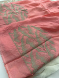 Designer Tissue Organza Embroidery Work Border-JU4