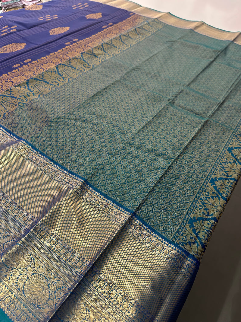 Semi Kanchi Silk Saree-J24