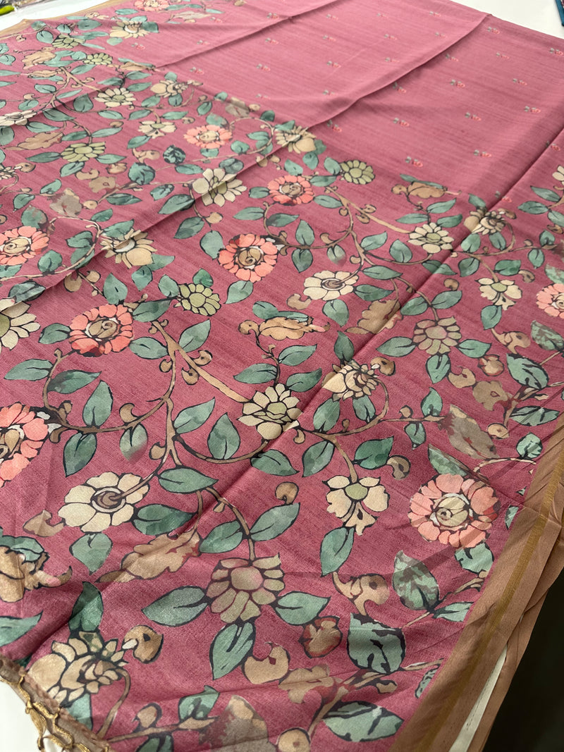 Printed Tussar Fancy-J12