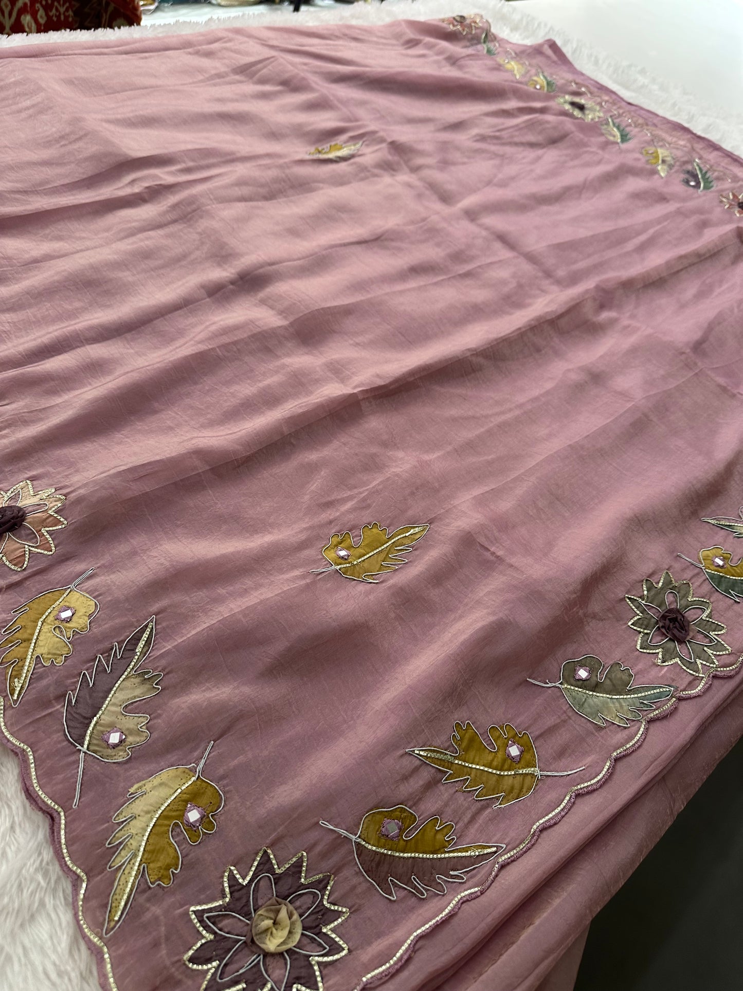 NEW PASTEL ORGANZA DESIGNER SAREE