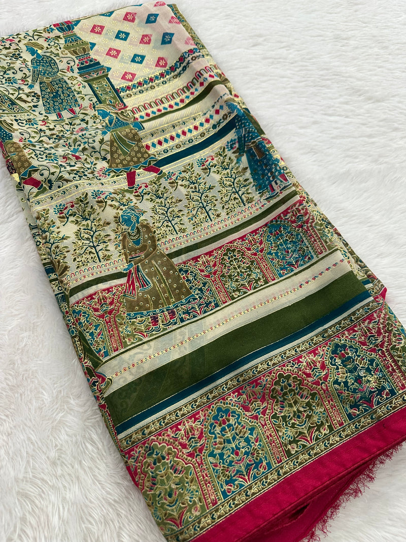 Brosso Chiffon Saree-J20