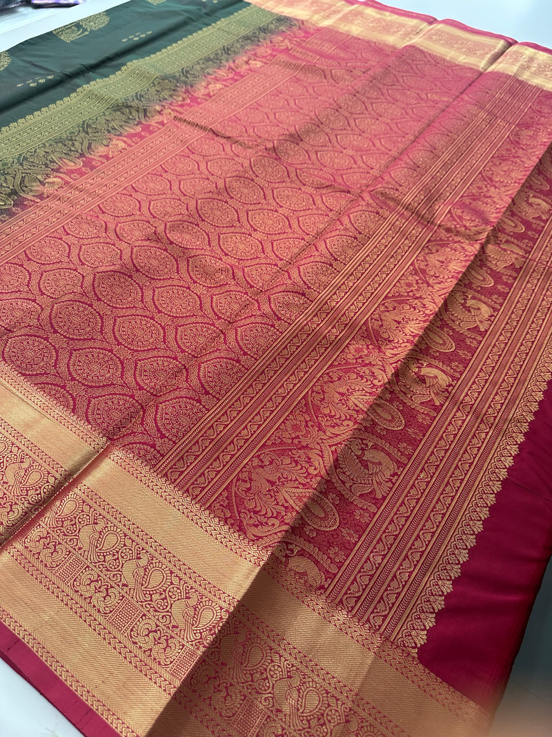 Semi Kanchi Silk Saree-J22