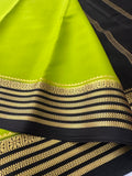 80GSM Pure Mysore Crape Silk Sarees-AU4