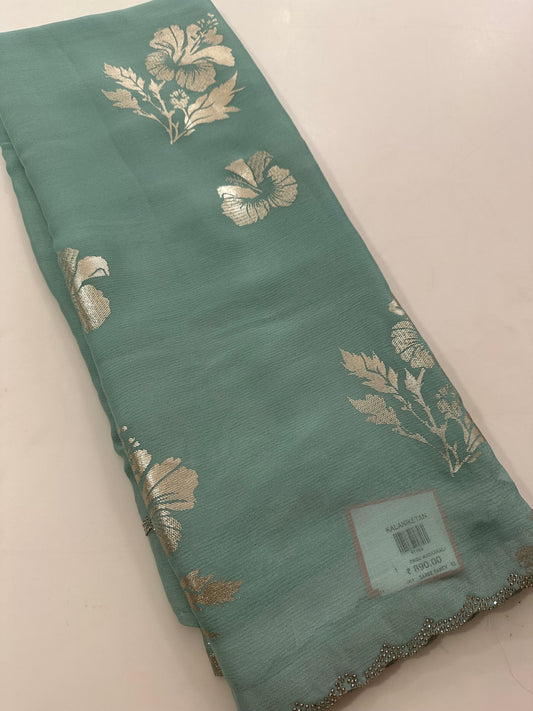 Foil Print Chiffon-J2