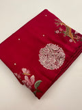 ButterSilk Tussar Sarees are back in stock🌹
Comes with aari work and scallop style borders and cutwork buttas🌹-JU18