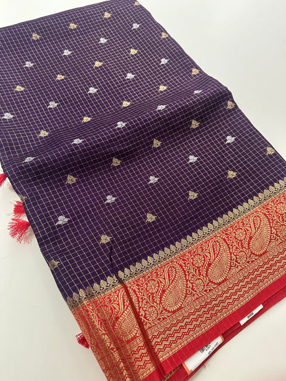 Viscose Banarasi saree-M27