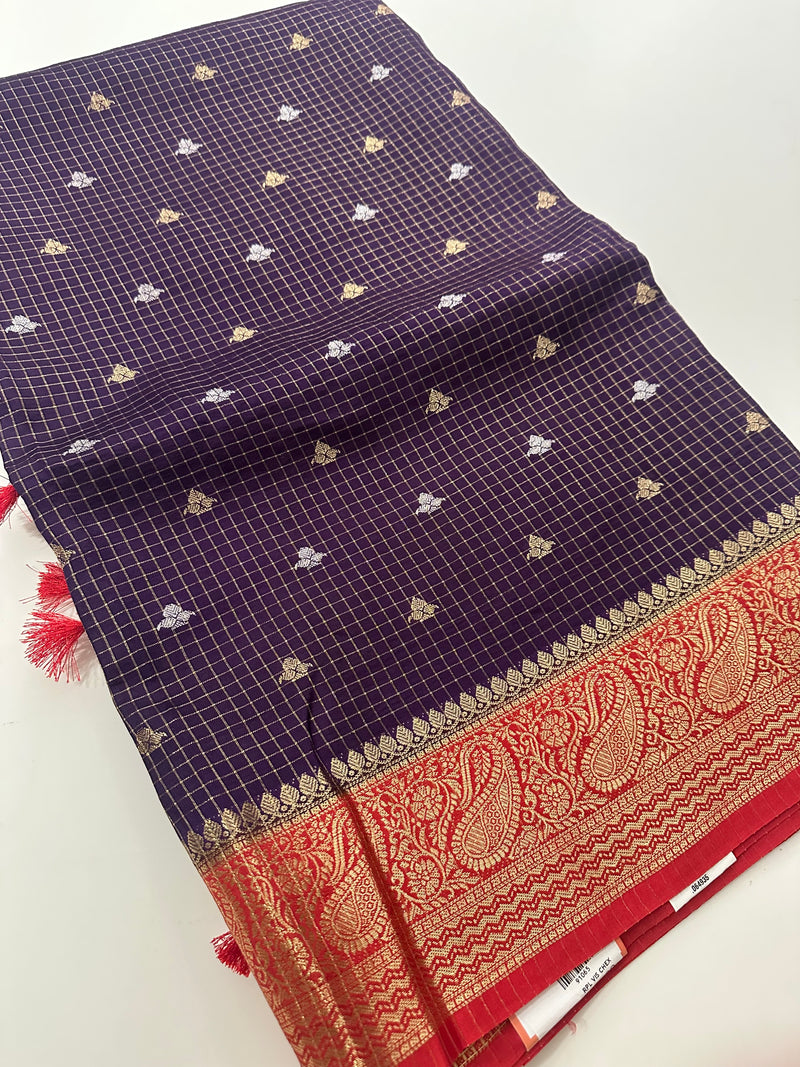 Viscose Banarasi saree-M27