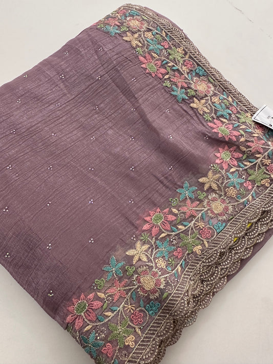 Organza Work Saree-M30