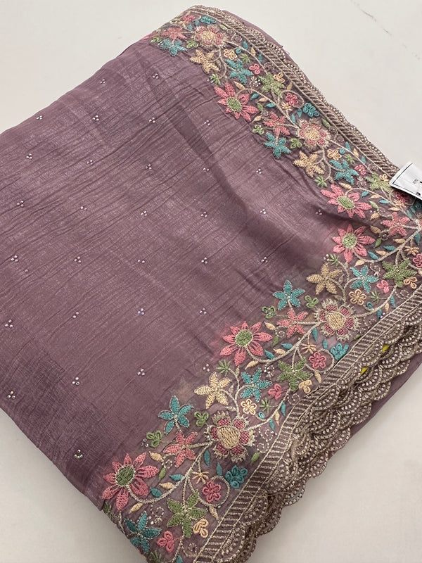 Organza Work Saree-M30