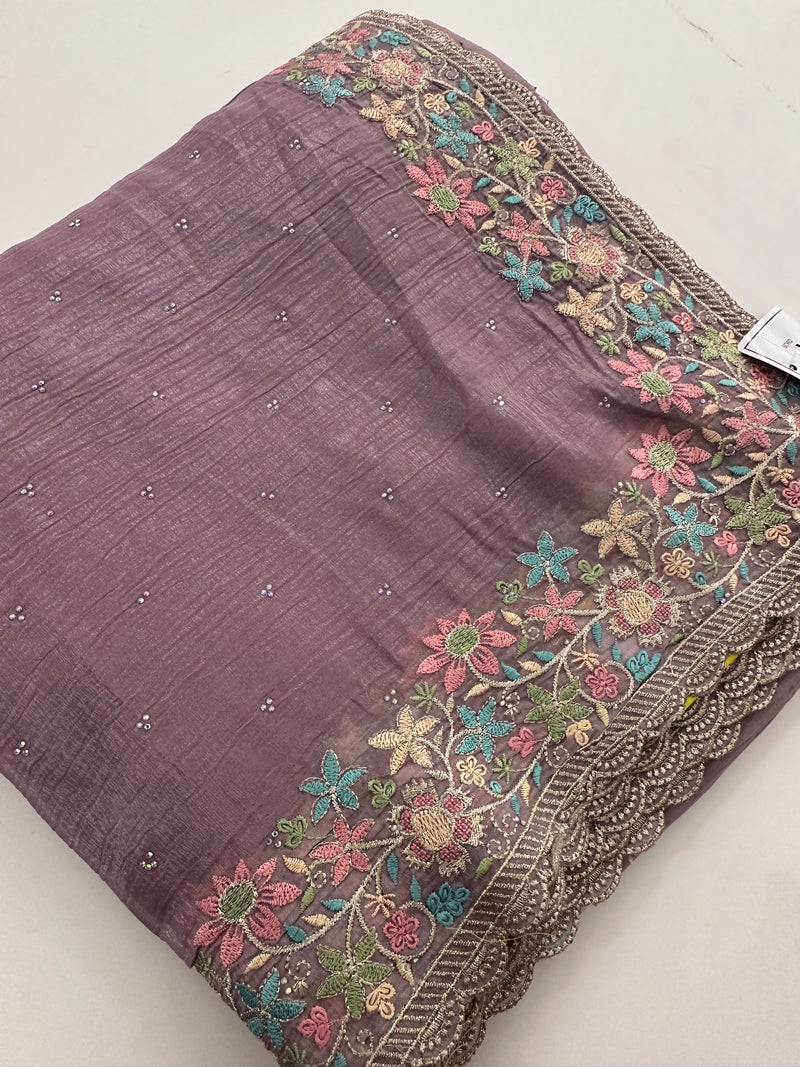 Organza Work Saree-M30