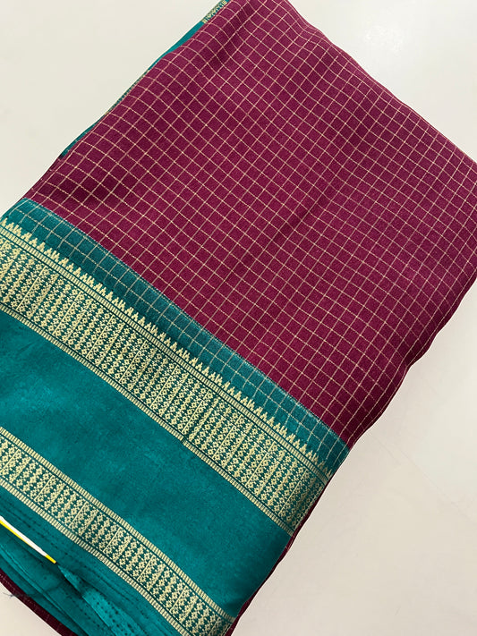 Crepe Chiffon Check