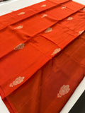 Viscose Banarsi Borderless,, all over buttas,, comes with contrast blouse piece,🌹-AU9