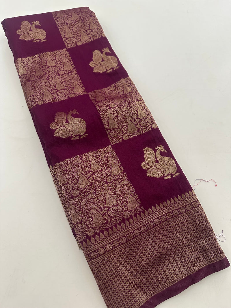Banarsi Crape Silk-J29